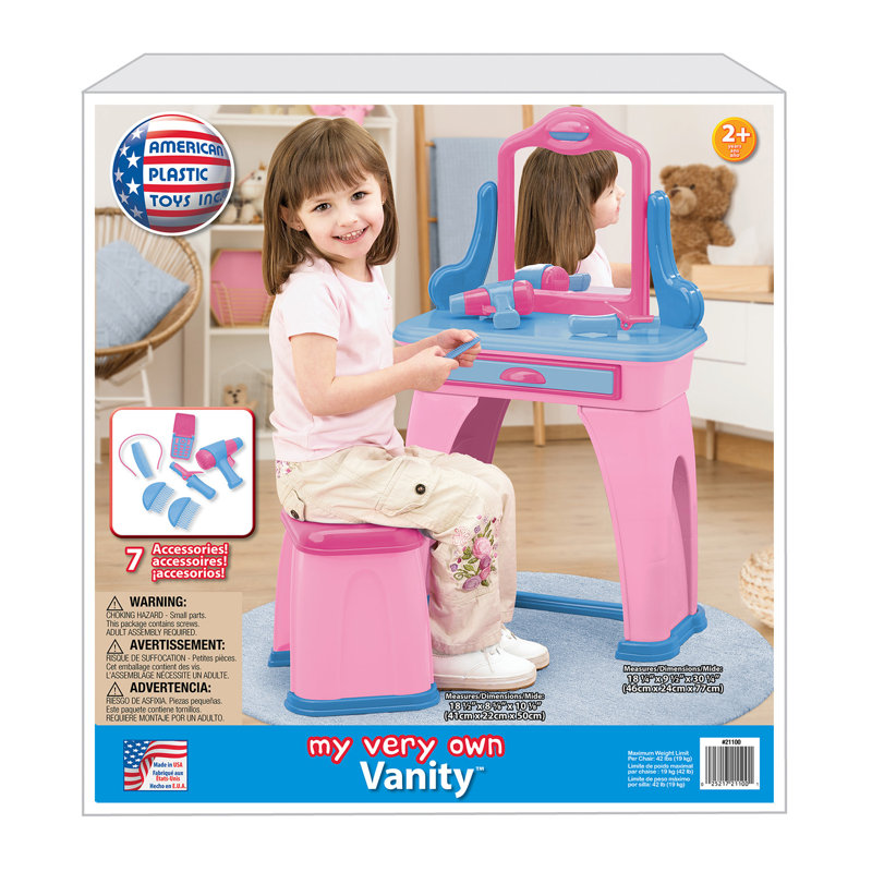 American Plastic Toys My Very Own Vanity Set with Mirror Reviews Wayfair